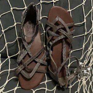 Women's Brown Strappy Sandals